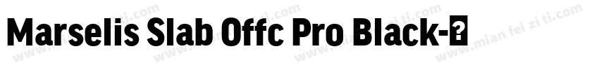 Marselis Slab Offc Pro Black字体转换